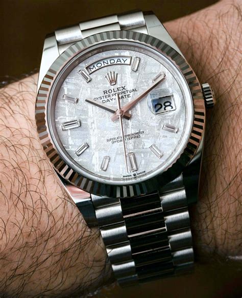 rolex day-date 60th anniversary white gold|rolex day date 40 228239.